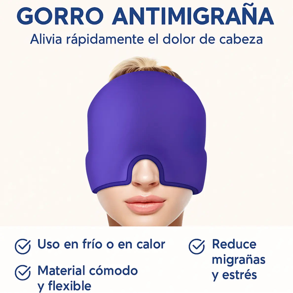 Gorro Térmico Terapéutico Morado